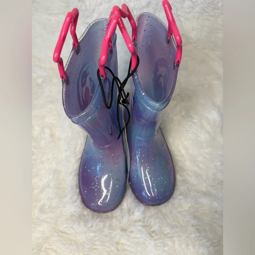Kids Mermaid Light-Up Rain Boots - Size 10 M